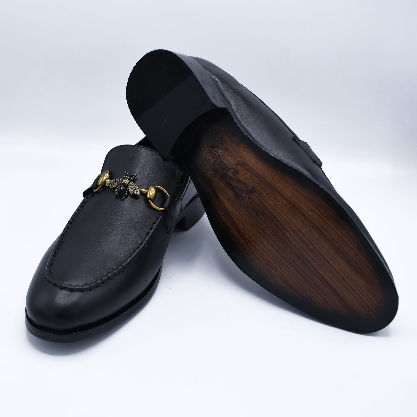 Elegant Butterfly Formal Shoe Slip-ons Black