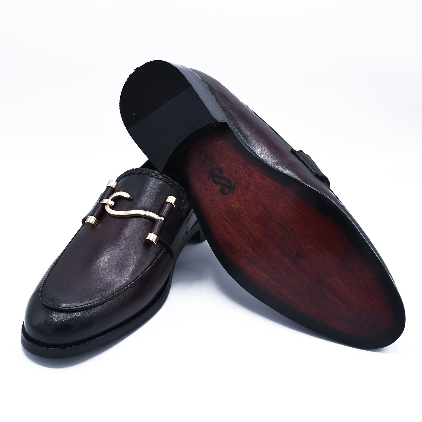 Elegant Formal Shoe Slip-ons Two-Tone