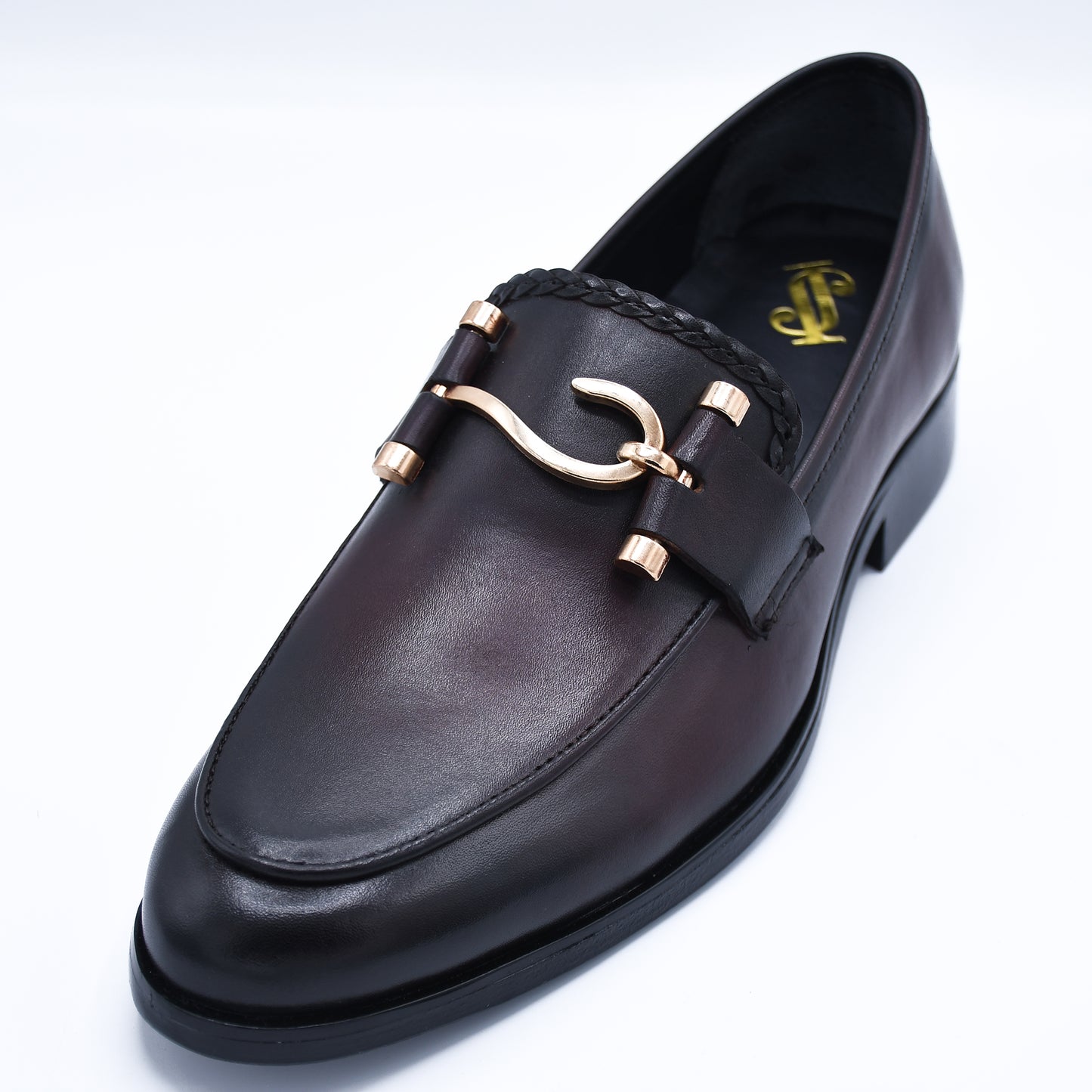 Elegant Formal Shoe Slip-ons Two-Tone