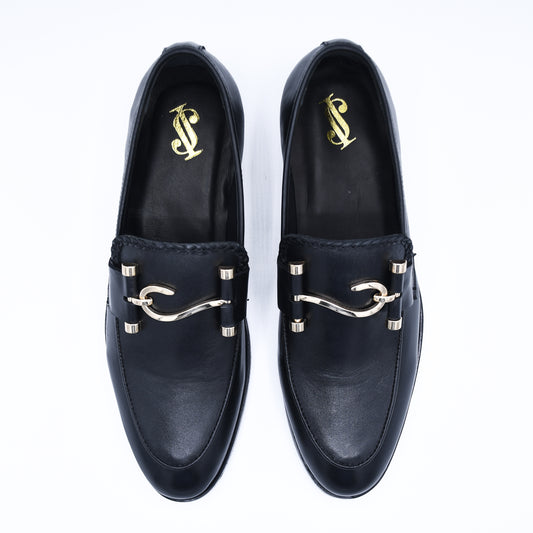 Elegant Formal Shoe Slip-ons Black