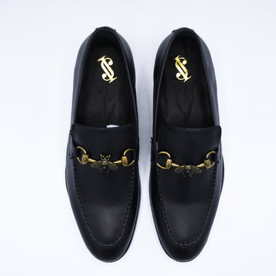 Elegant Butterfly Formal Shoe Slip-ons Black