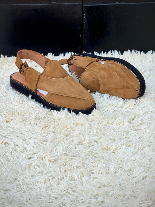 SUEDE CAMEL LEATHER KHERI